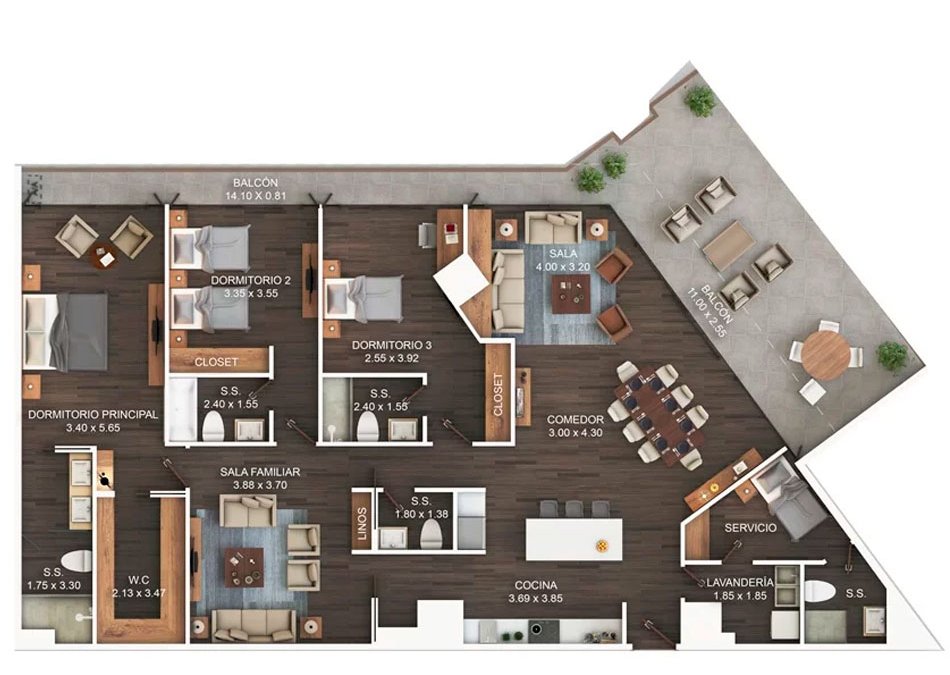 254m2